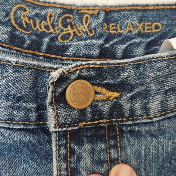 Cruel Girl Relaxed Denim Blue Jeans Sz 15 Regular - Picture 13 of 16